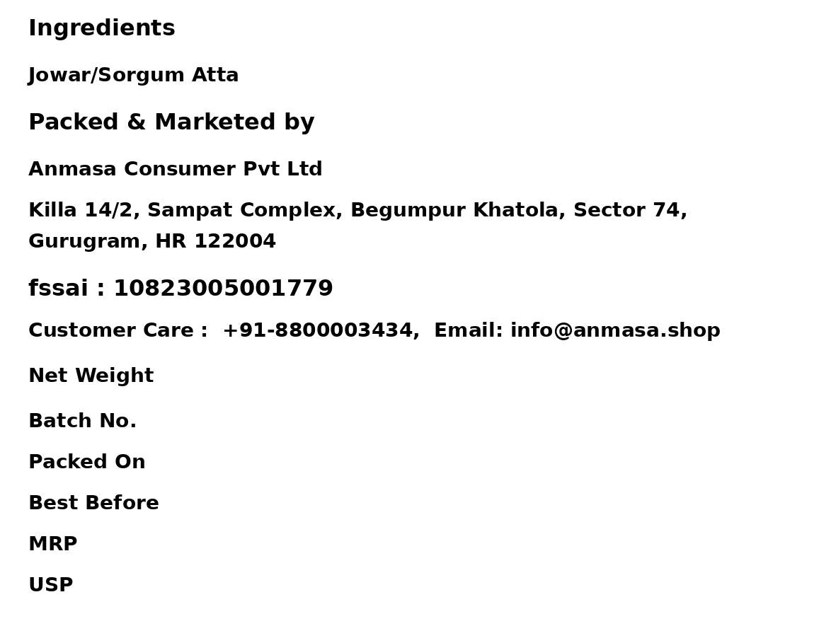 Jowar/Sorgum Atta