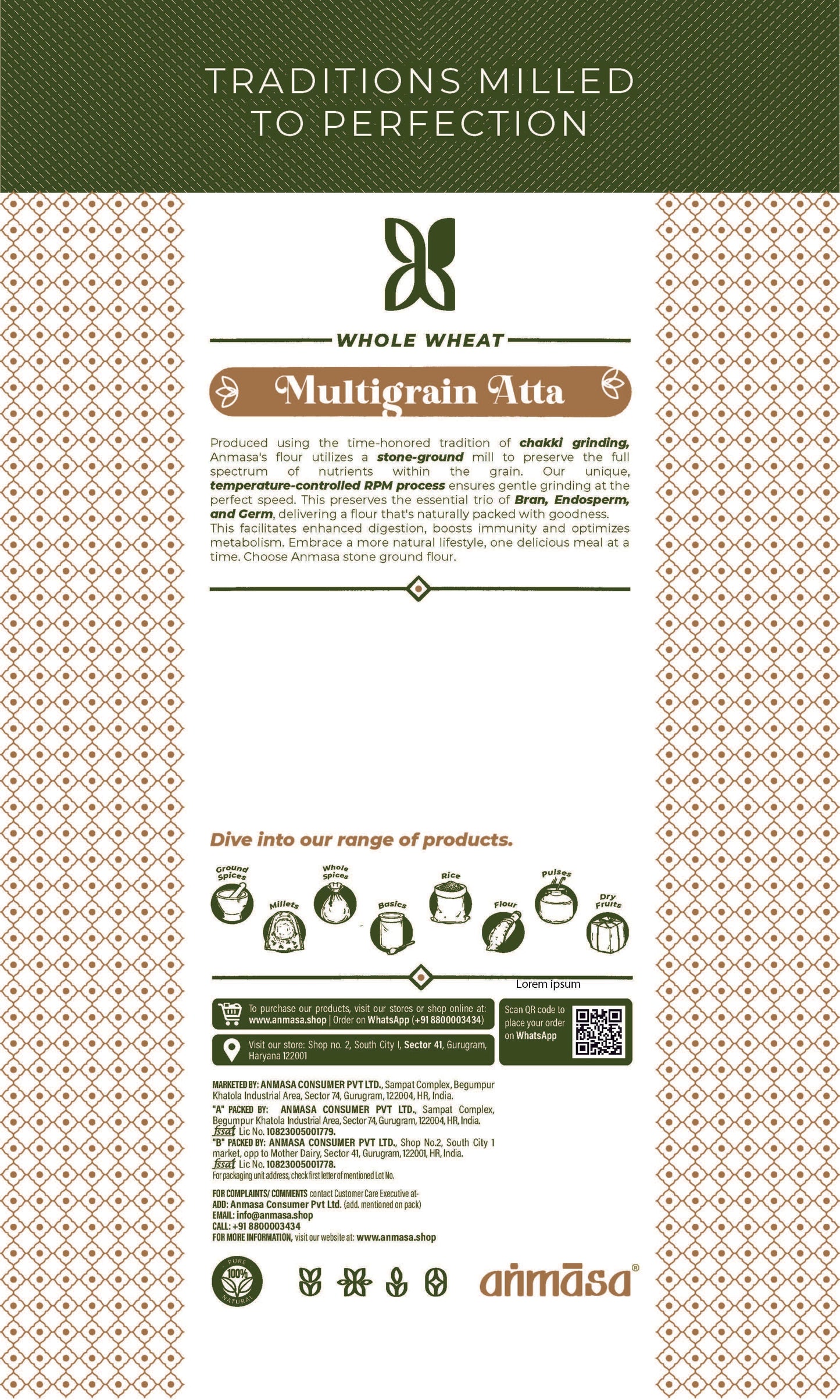 Whole Wheat Multigrain Atta