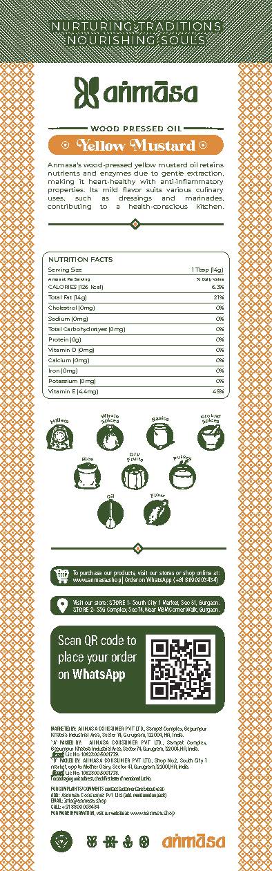 Wood Pressed Yellow Mustard Oil