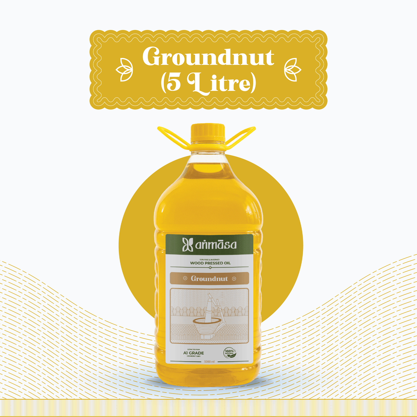 Wood Pressed Groundnut/Peanut Oil