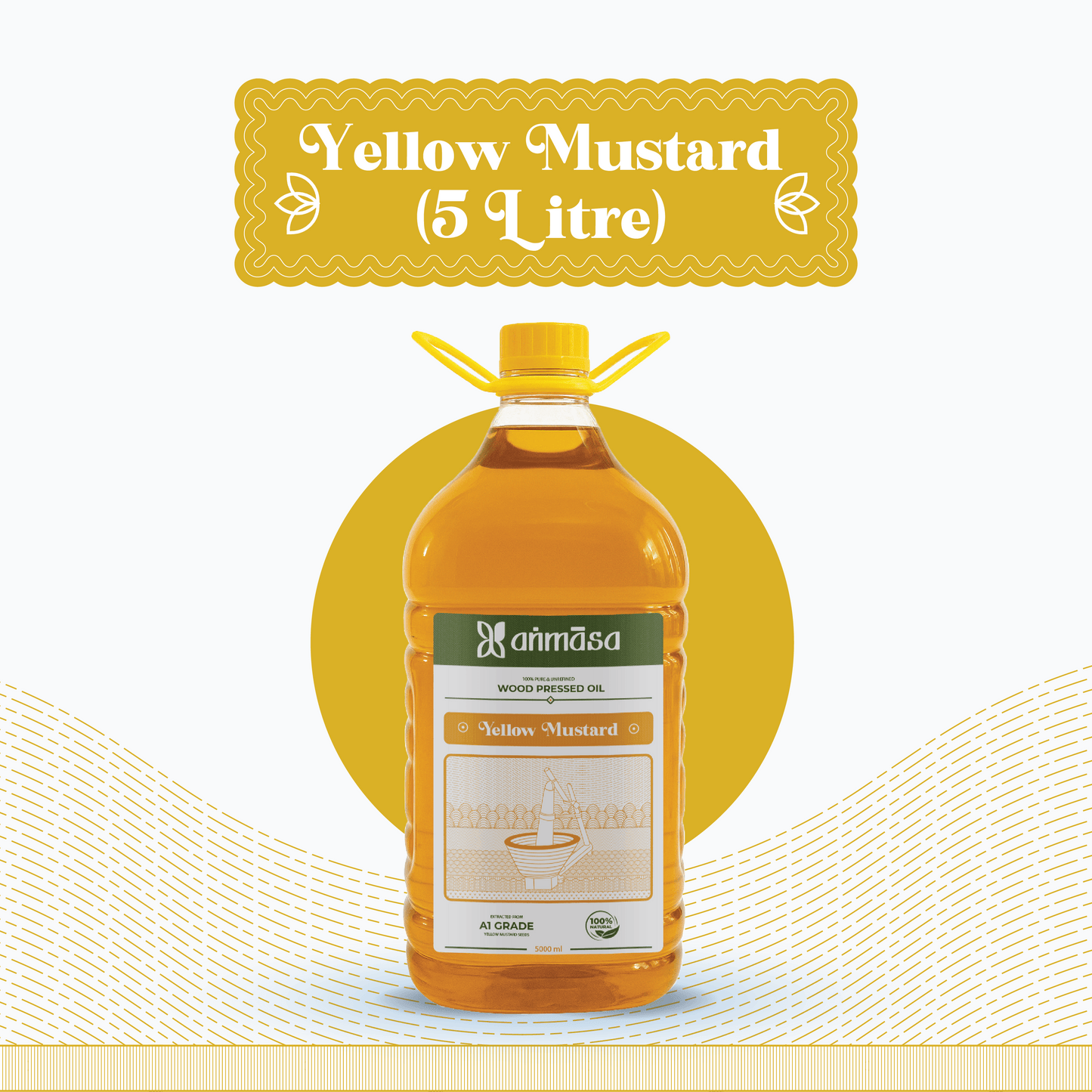 Wood Pressed Yellow Mustard Oil