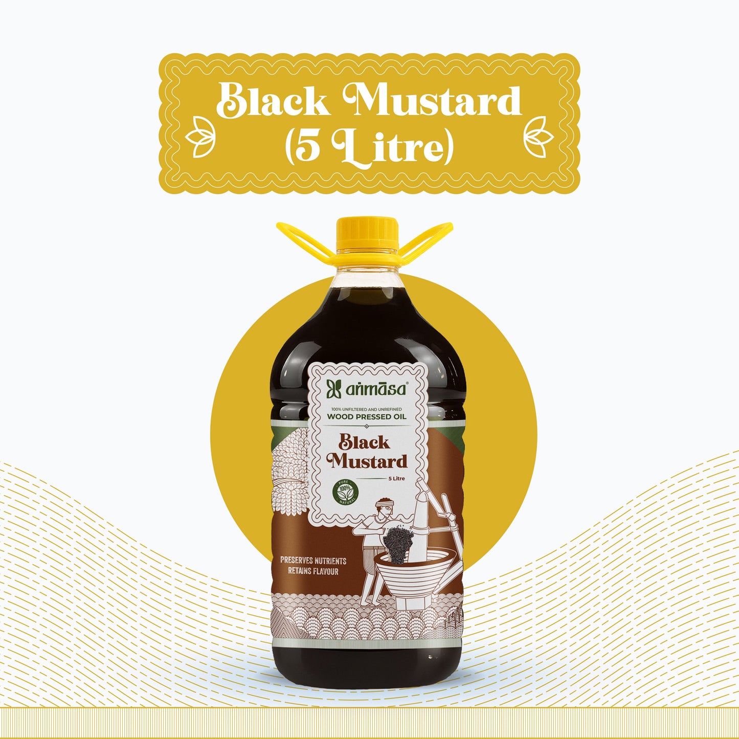 Wood-Pressed Black Mustard Oil
