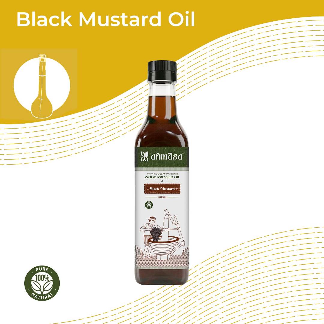 Wood-Pressed Black Mustard Oil