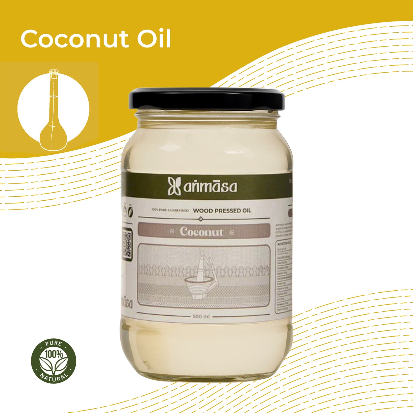 Wood Pressed Coconut Oil