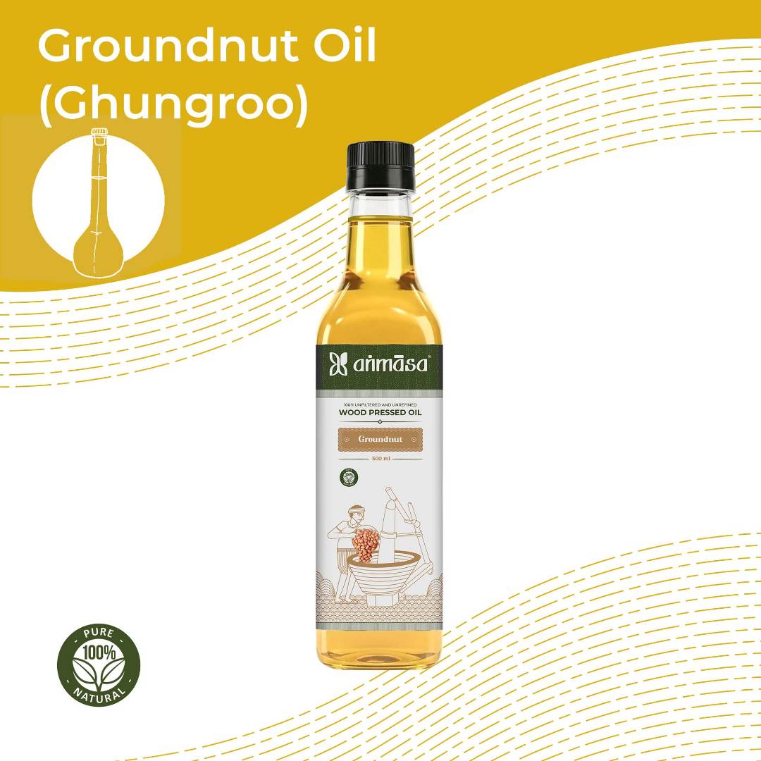 Wood-Pressed Groundnut/Peanut Oil.