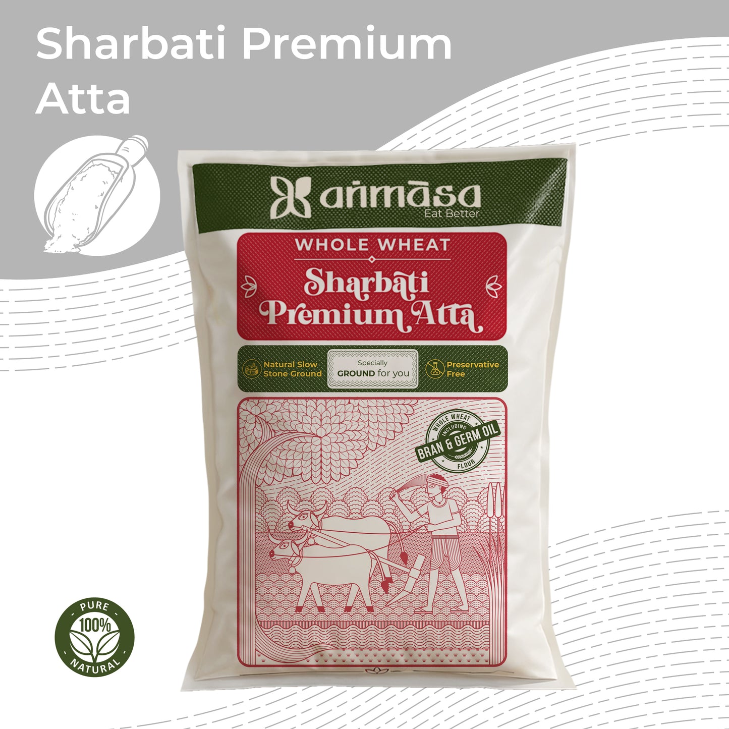 Whole Wheat Sharbati Atta