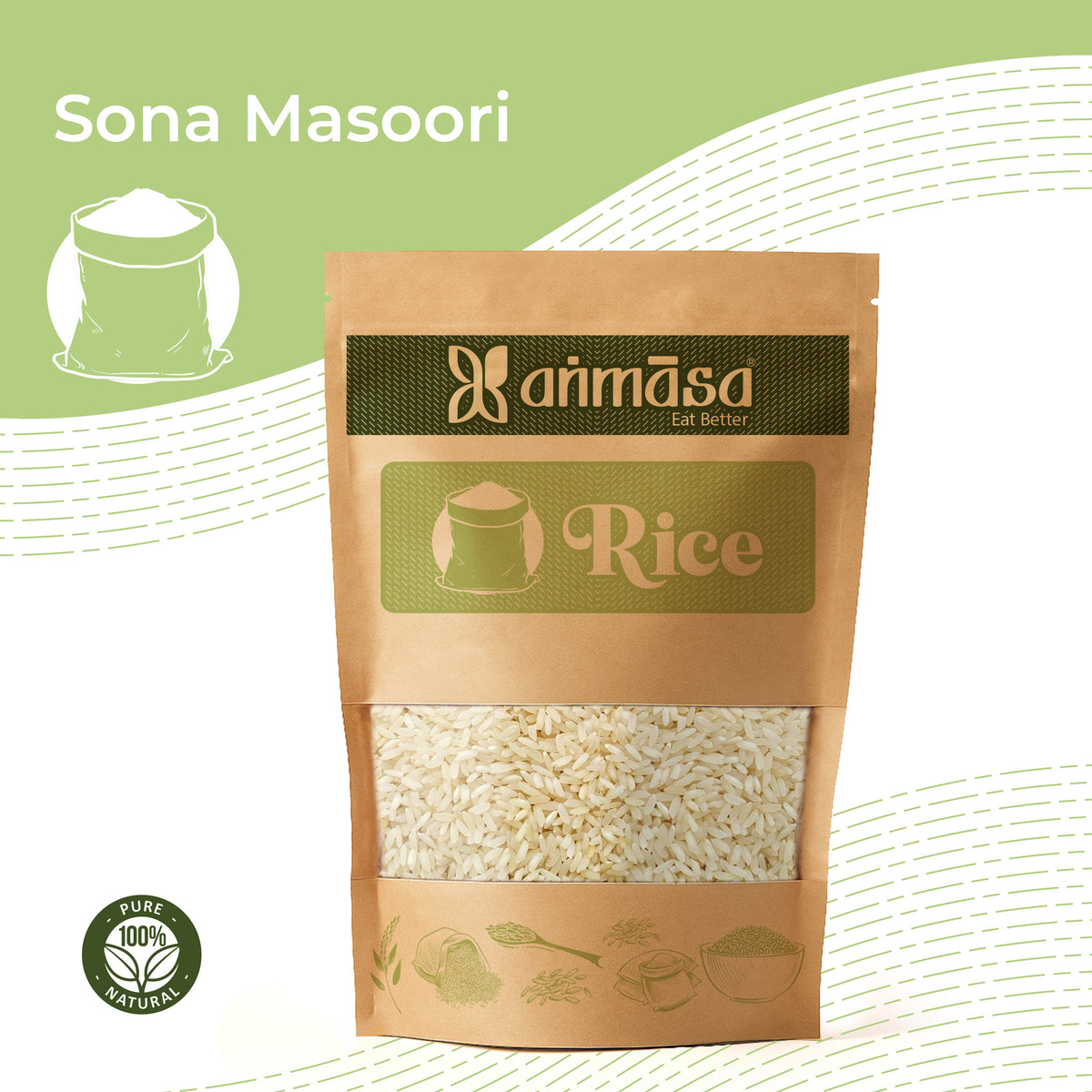 Sona Masoori Rice.