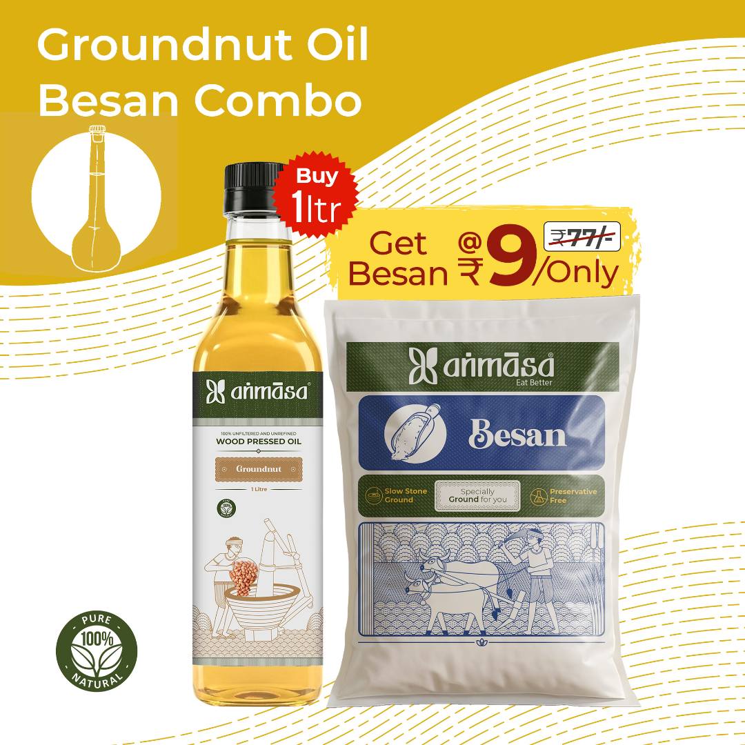 Groundnut oil + Besan combo
