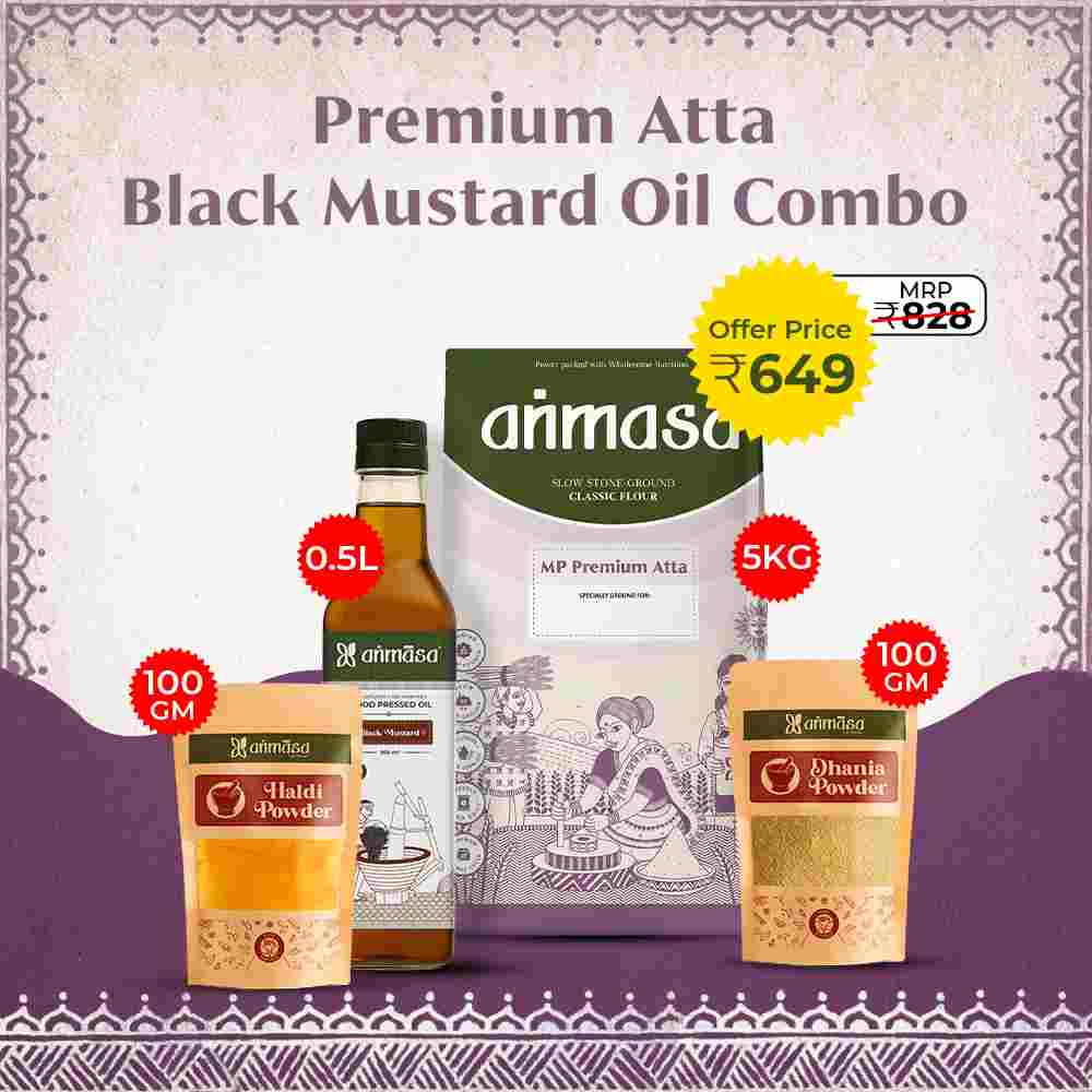 Premium Atta Black Mustard Oil Combo