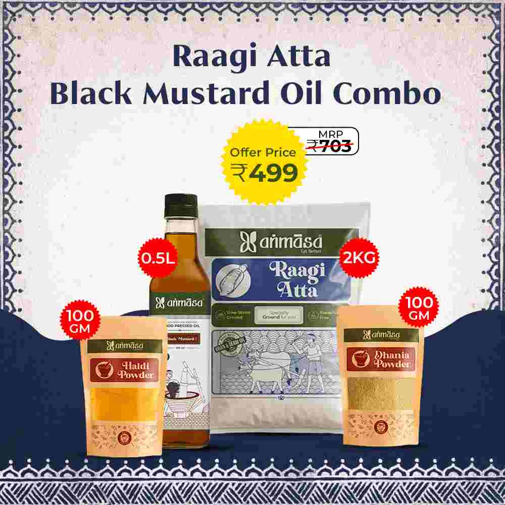 Raagi Atta Black Mustard Oil Combo