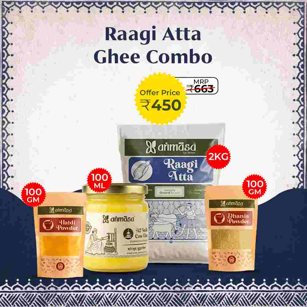 Raagi Atta Ghee Combo