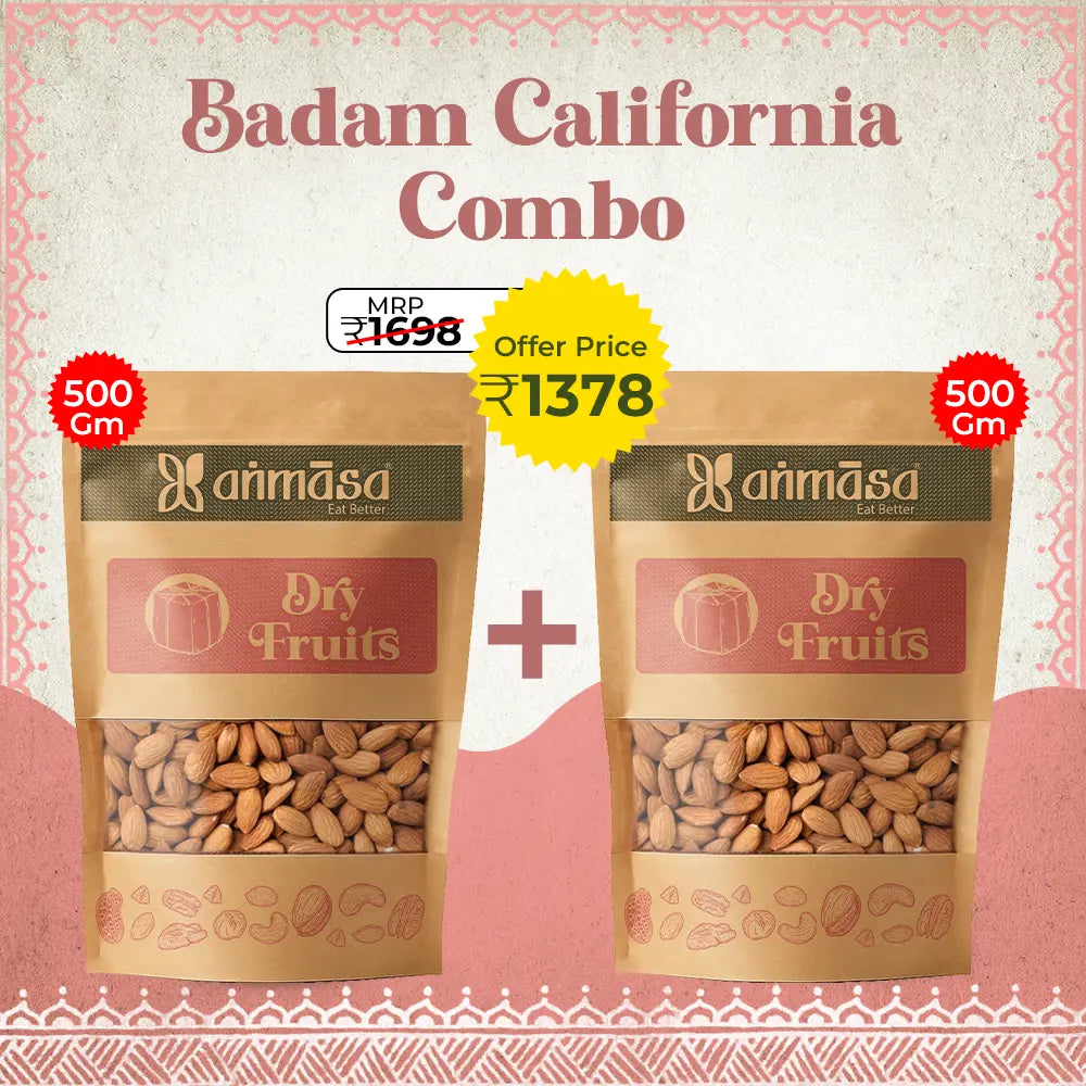 Badam California 500 gm (Pack of 2)
