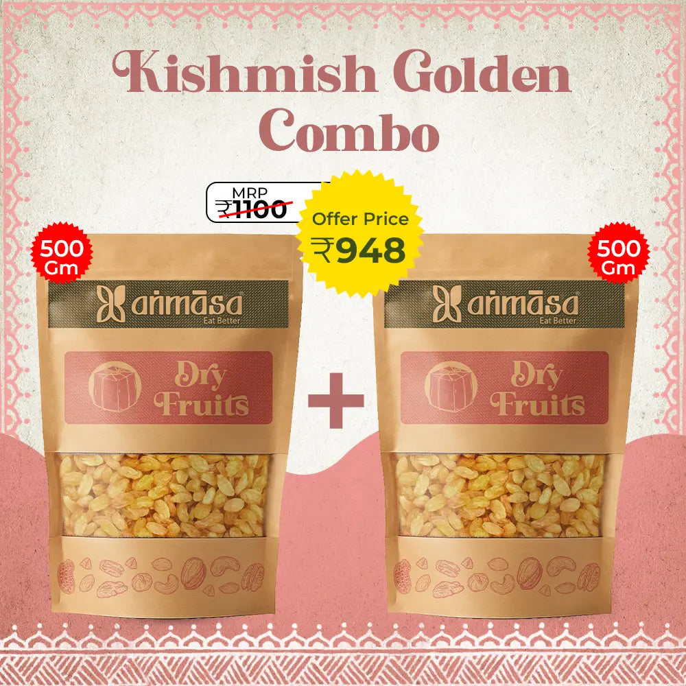 Kishmish Golden 500 gm (Pack of 2)
