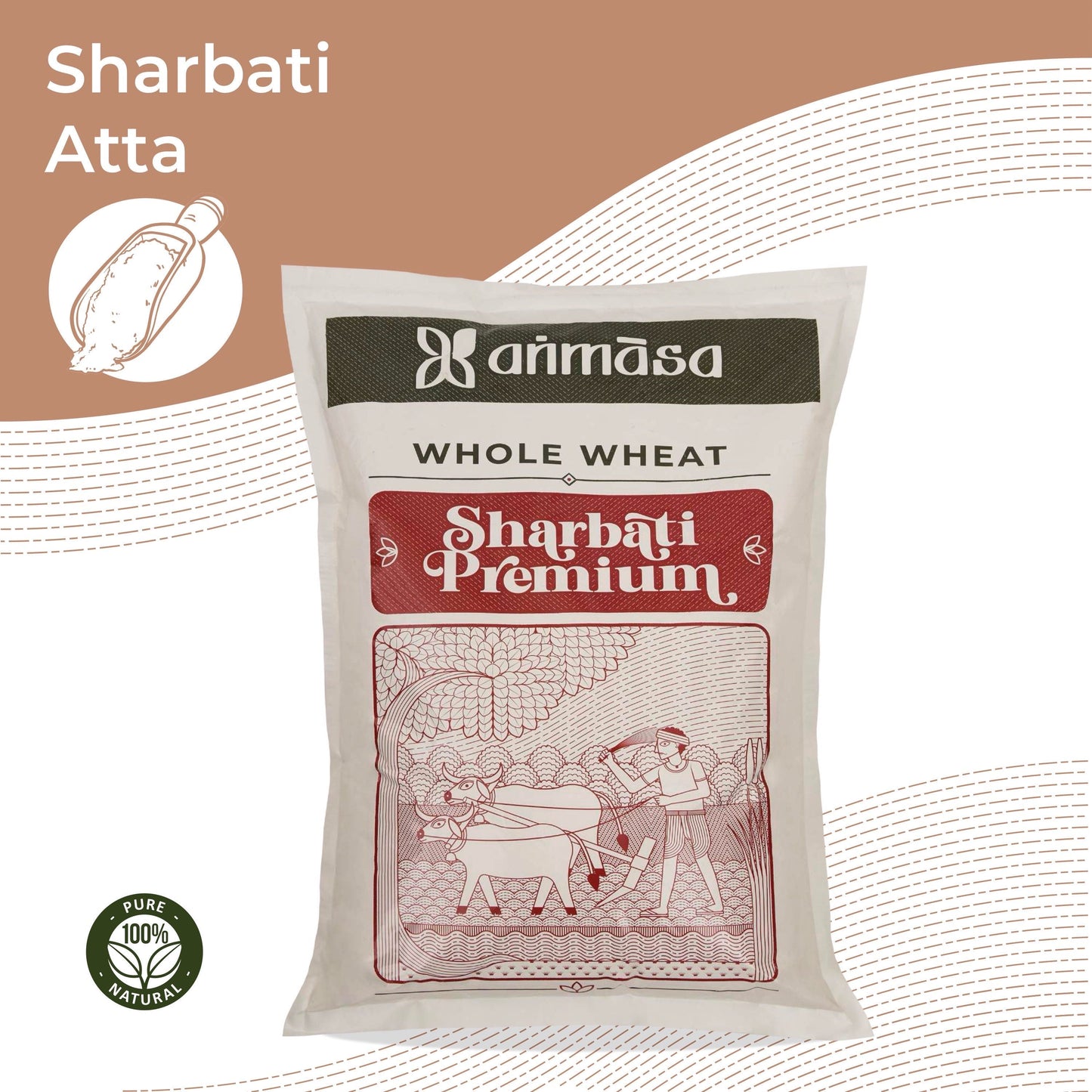 Whole Wheat Sharbati Atta