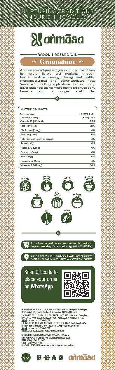 Wood-Pressed Groundnut/Peanut Oil