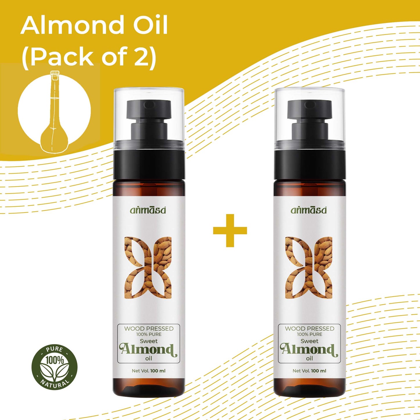 Almond Oil 100 ml (Pack of 2)