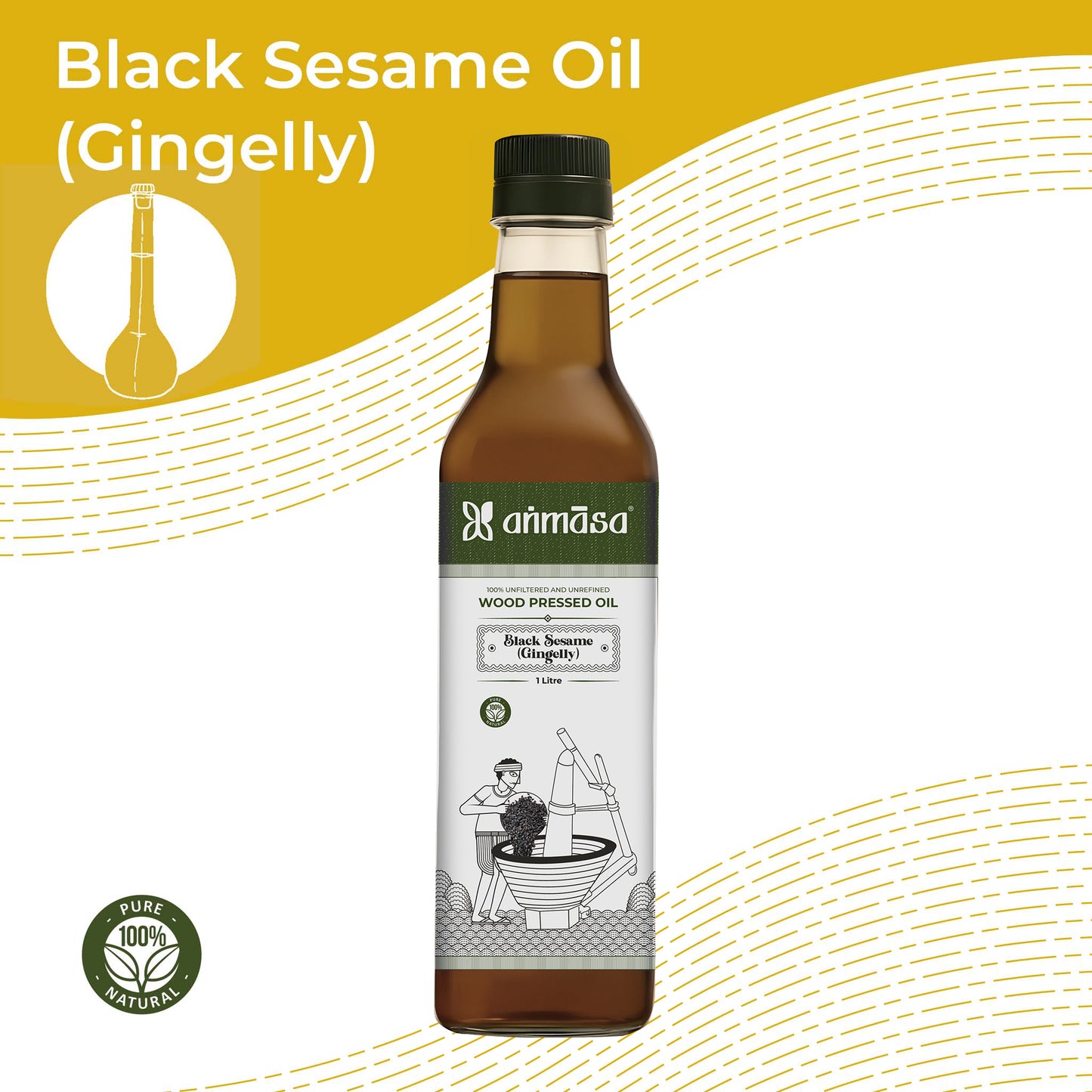 Wood-Pressed Sesame Oil