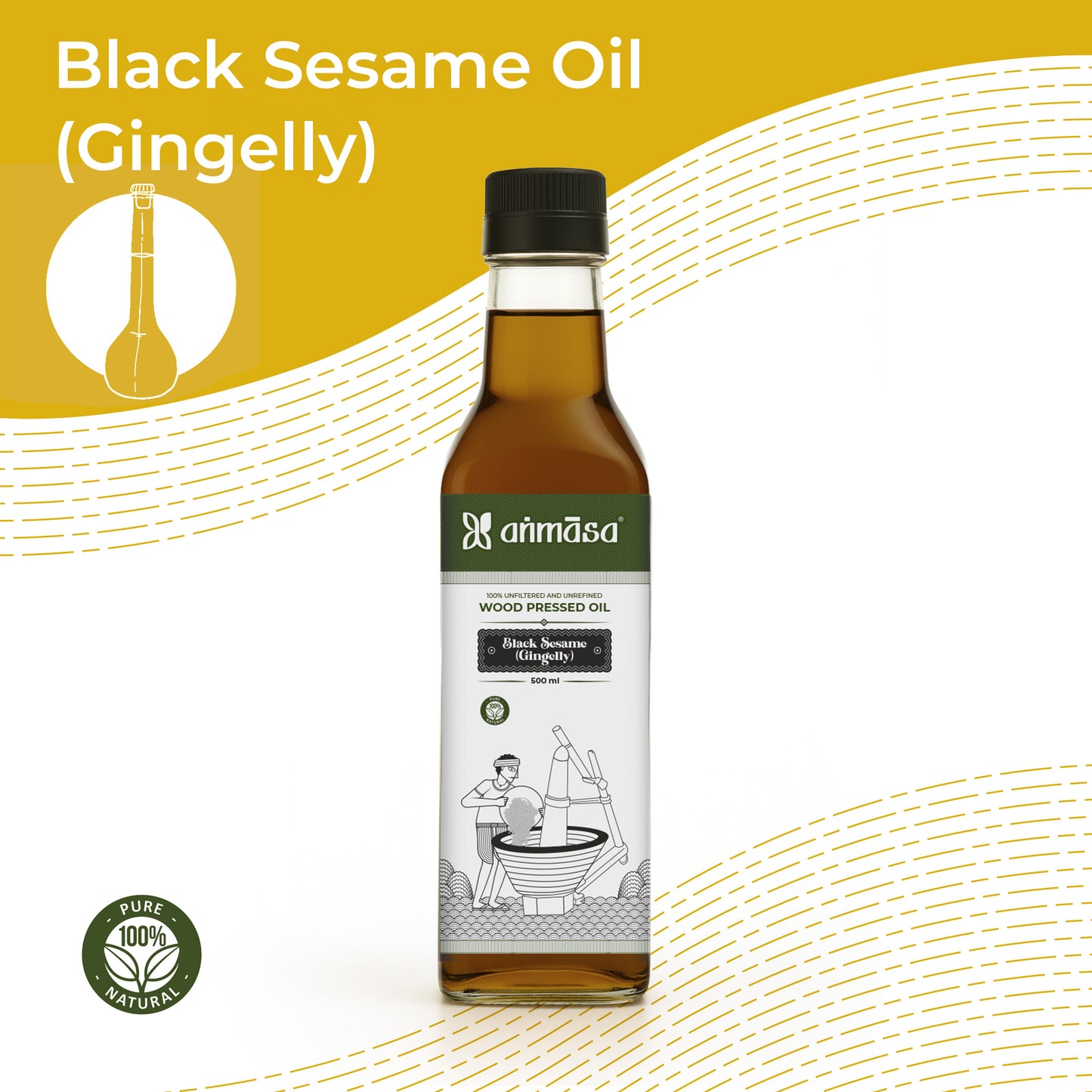 Wood-Pressed Sesame Oil