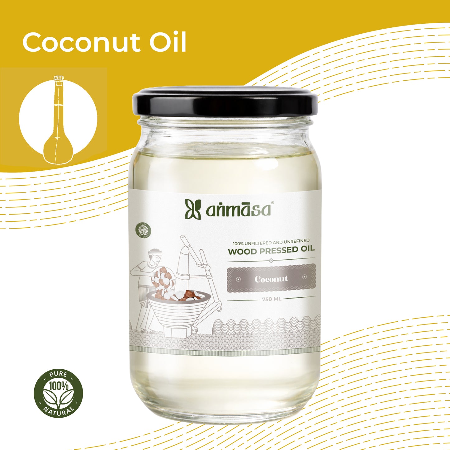 Wood-Pressed Coconut Oil