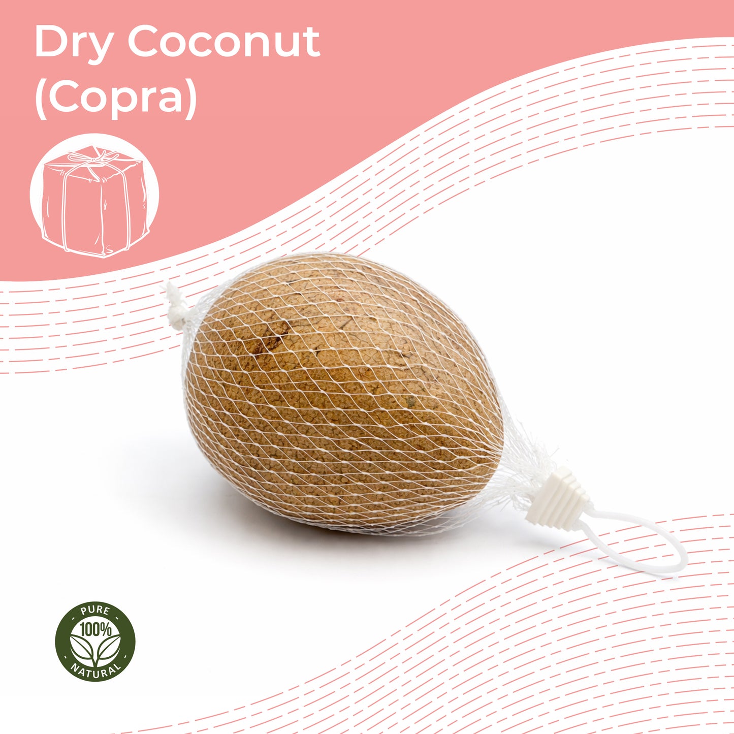 Dry Coconut (Copra) (160 - 180 gm)