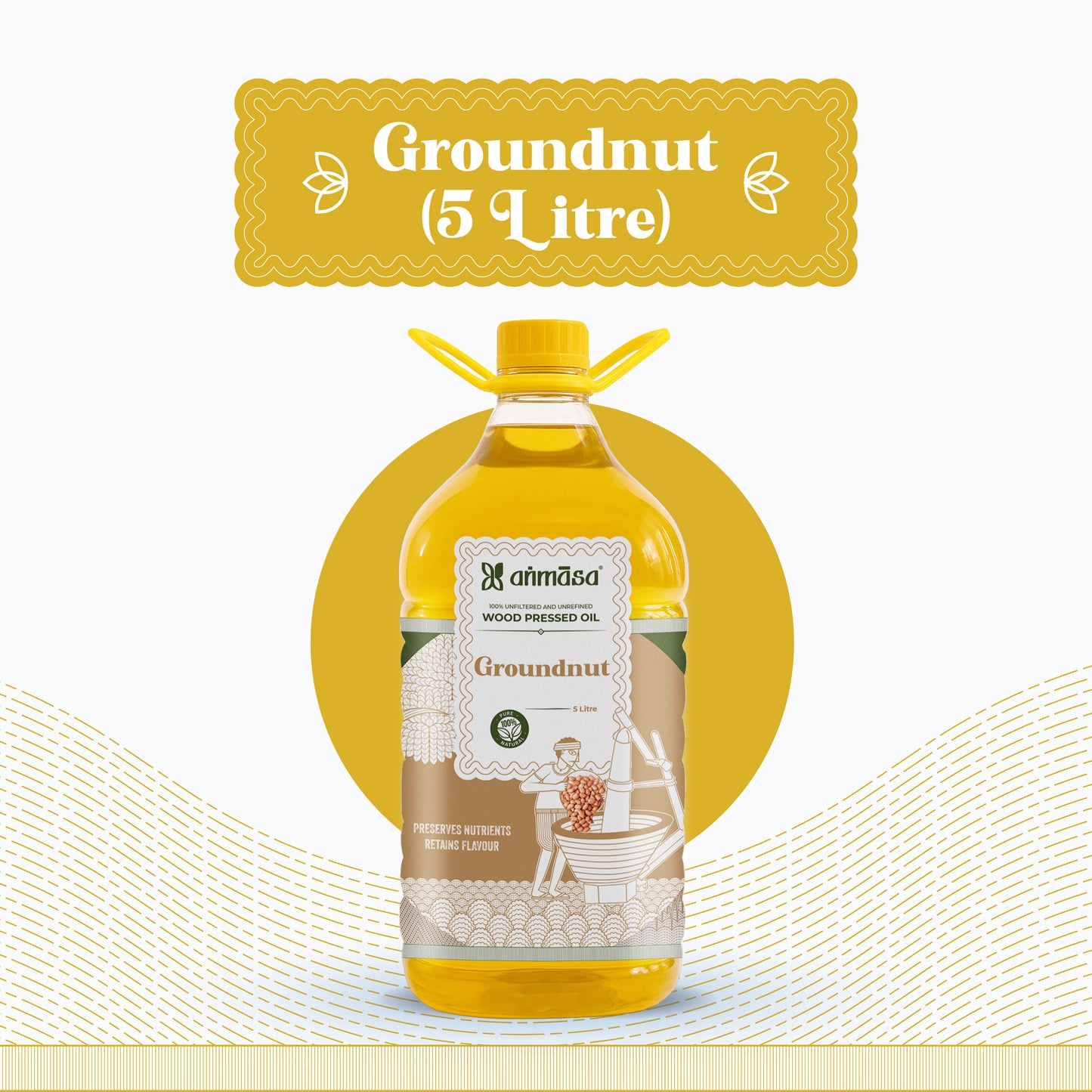 Wood-Pressed Groundnut/Peanut Oil