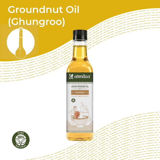 Wood-Pressed Groundnut/Peanut Oil.
