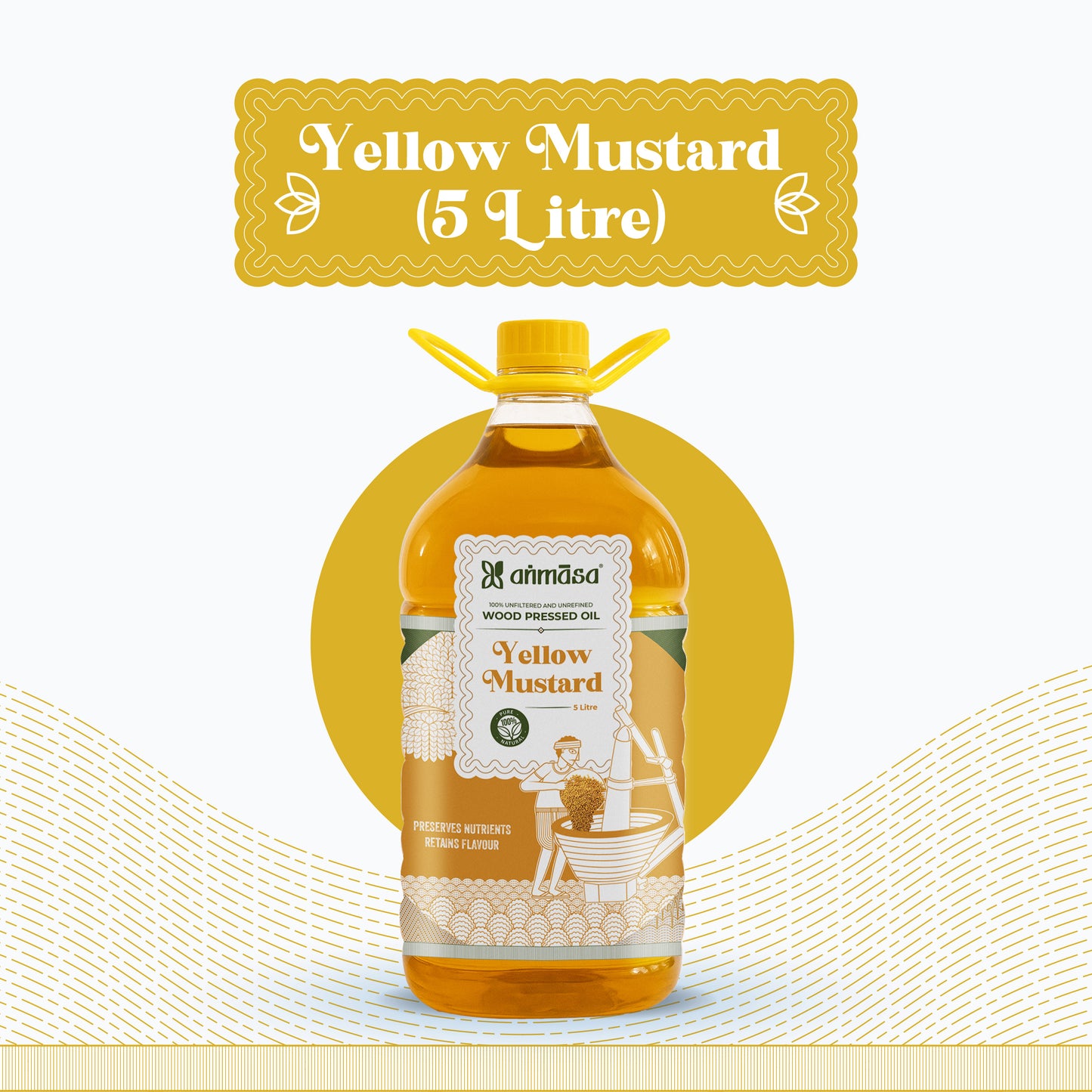 Wood Pressed Yellow Mustard Oil