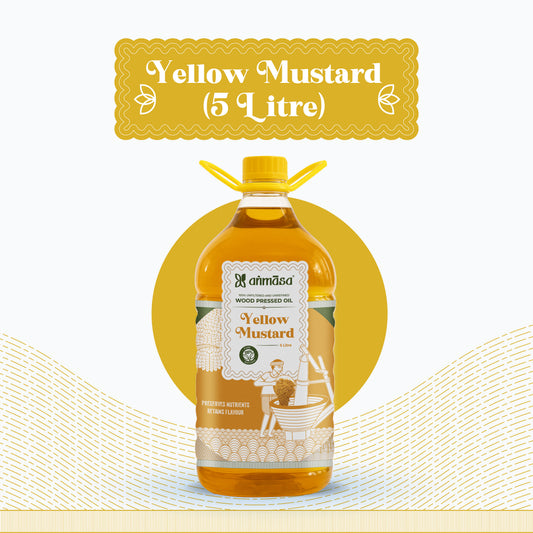 5 L, Wood-Pressed Yellow Mustard Oil