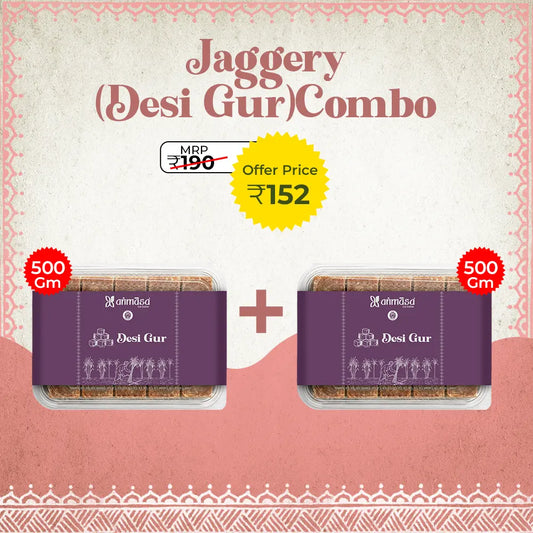 Jaggery(Desi Gur) 500 gm (Pack of 2)