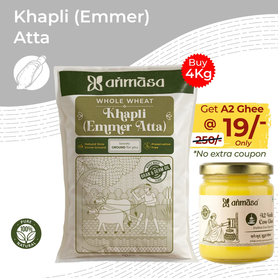 Khapli Atta + A2 Ghee Combo