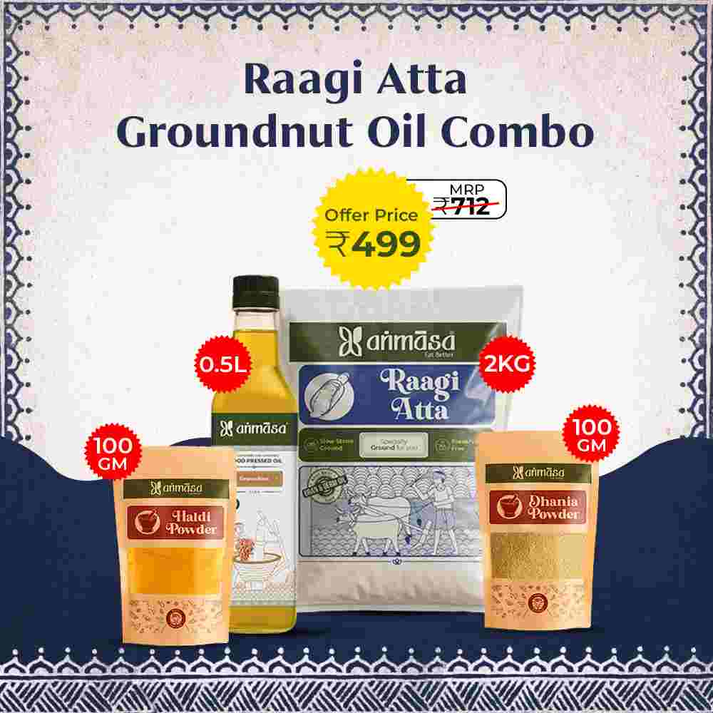Raagi Atta Groundnut Oil Combo