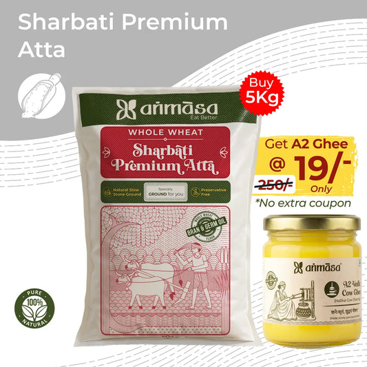Sharbati Atta + A2 Ghee Combo