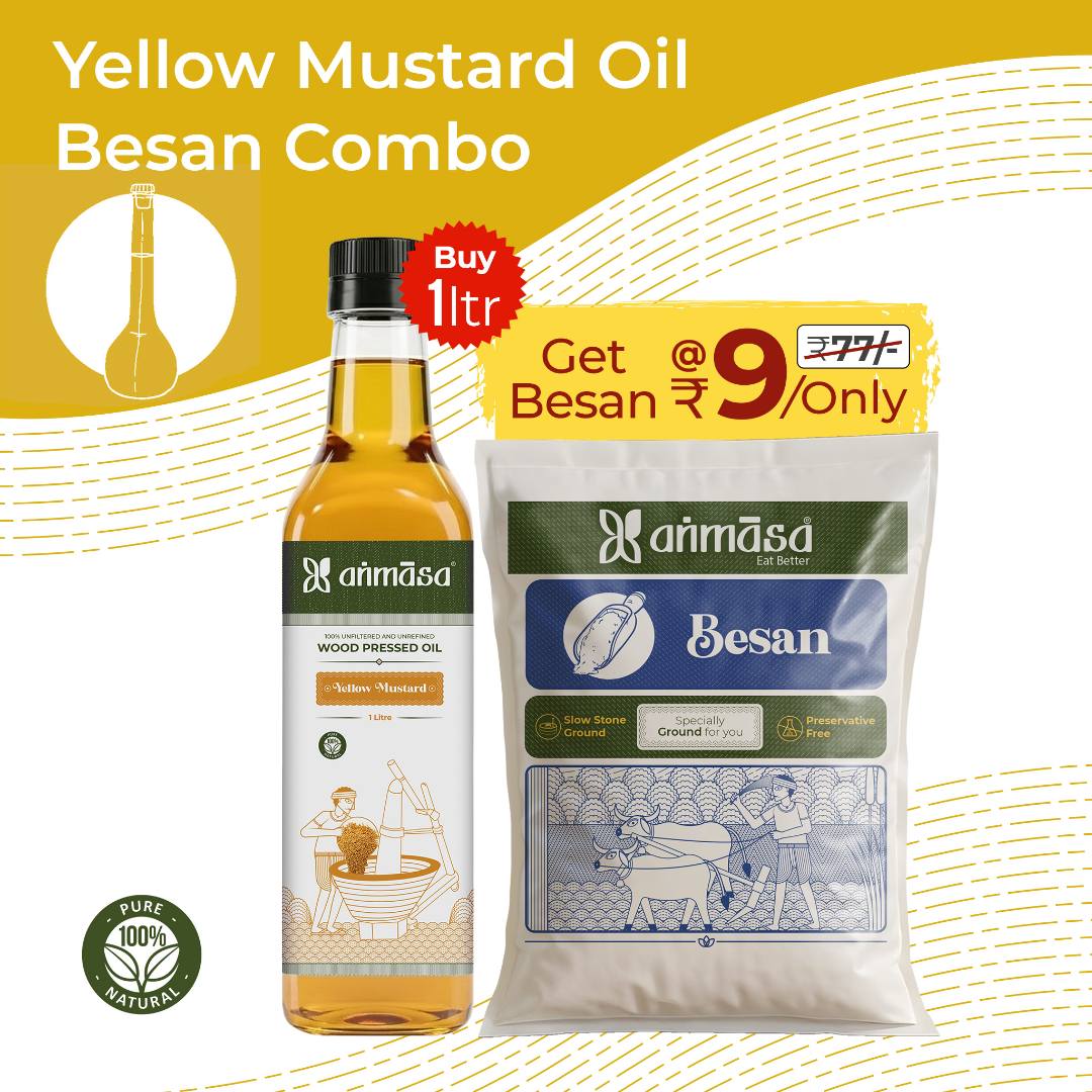 Yellow mustard oil + Besan combo