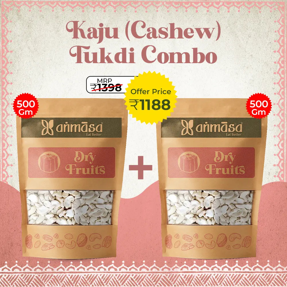 Kaju (Cashew) Tukdi 500 gm (Pack of 2)