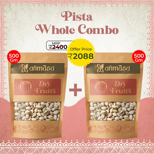 Pista Whole 500 gm (Pack of 2)