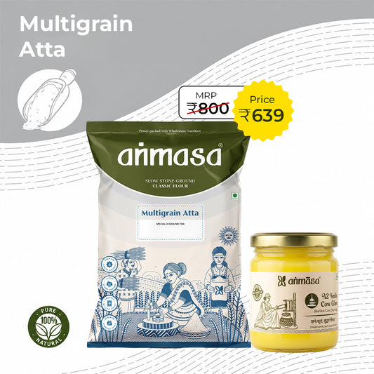 5 kg Multigrain Atta + 100 ml Ghee.